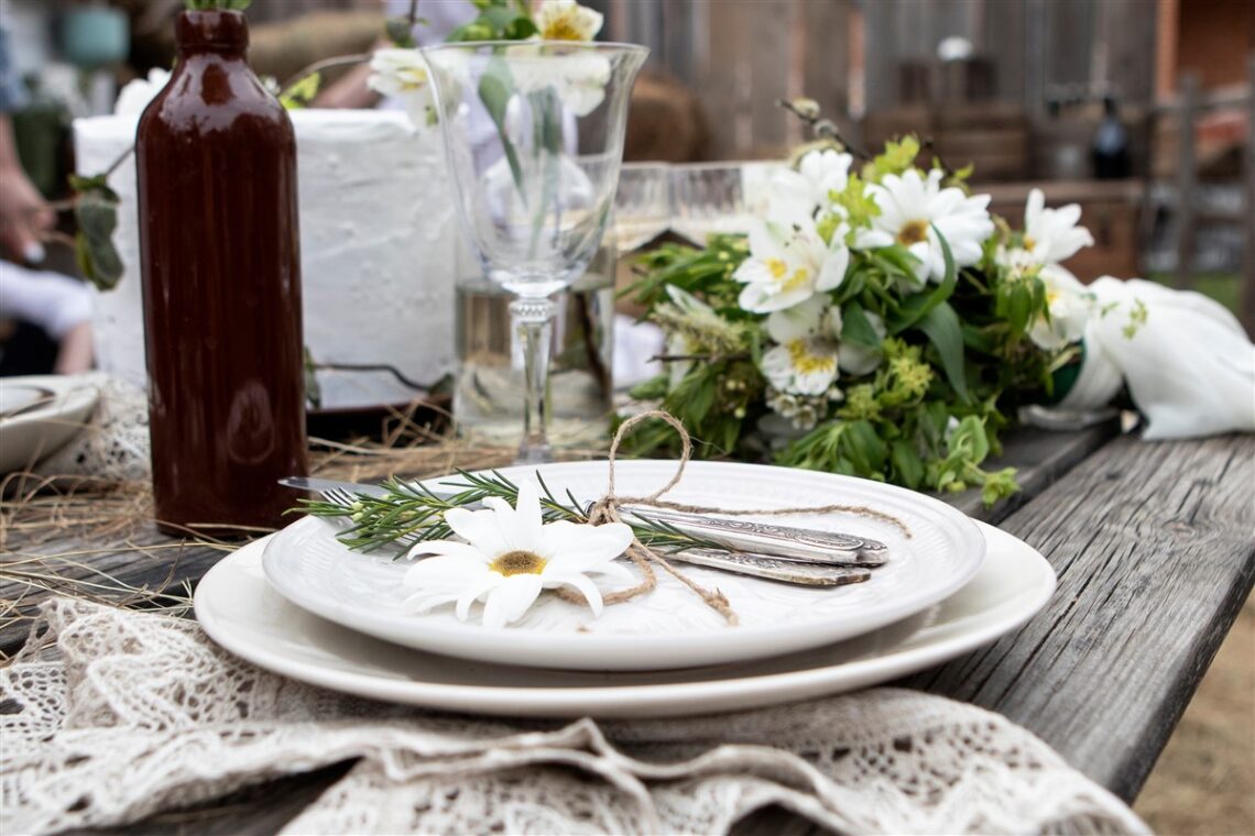 menu de mariage végétarien et sans gluten