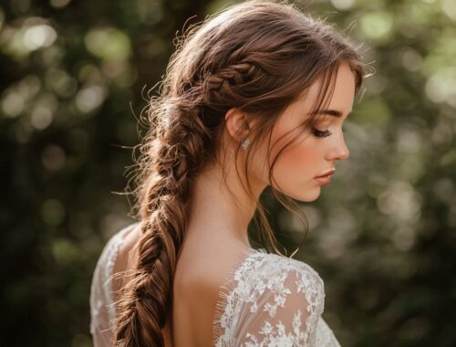 Coiffure de mariage avec cheveux mi-longs détachés : des astuces pour un maintien parfait