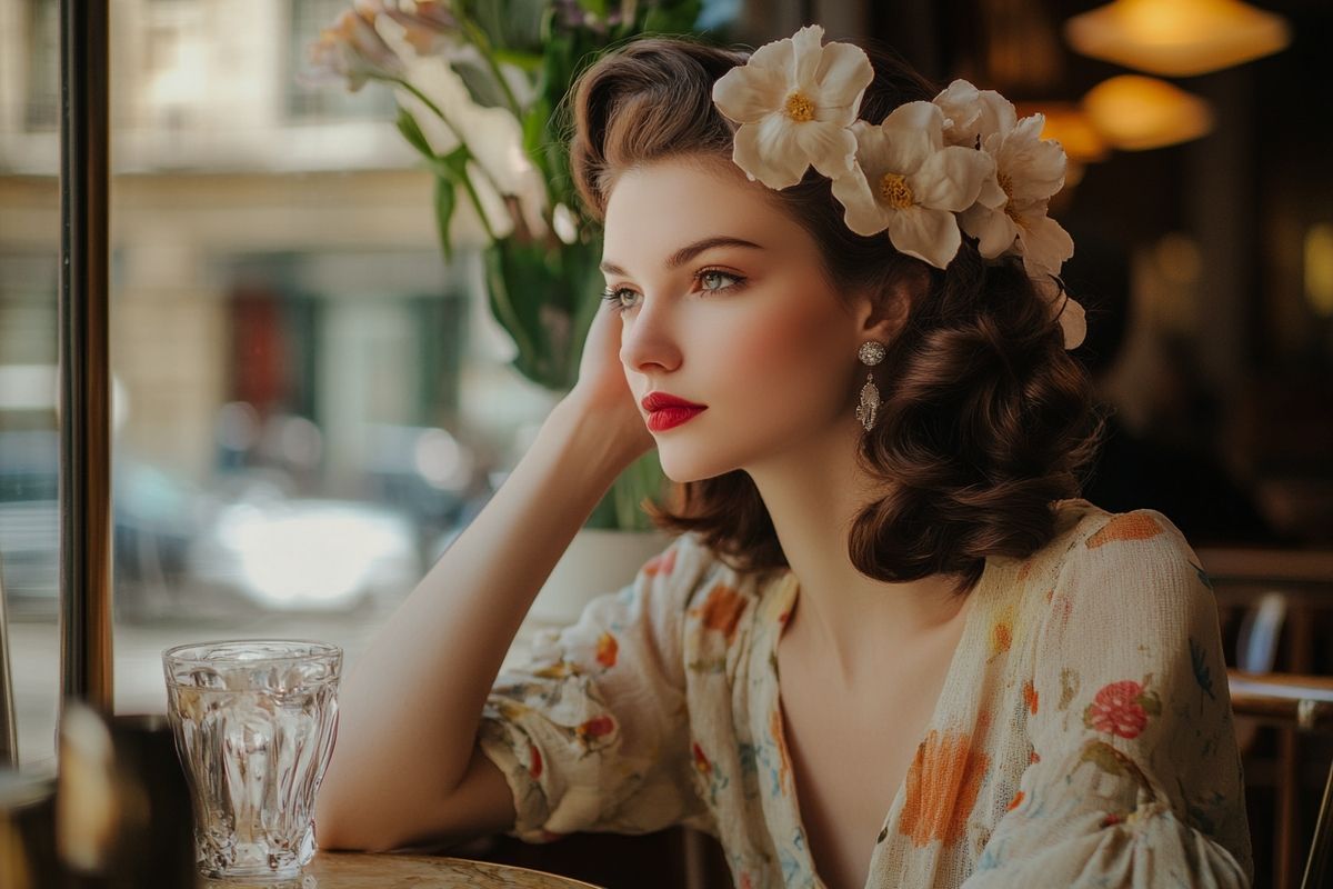 La coiffure guinguette pour femme : entre rétro et modernité