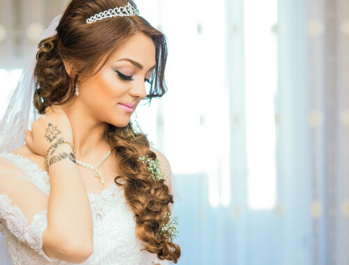 coiffure mariage de côté