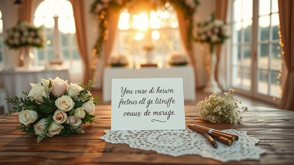 félicitation mariage