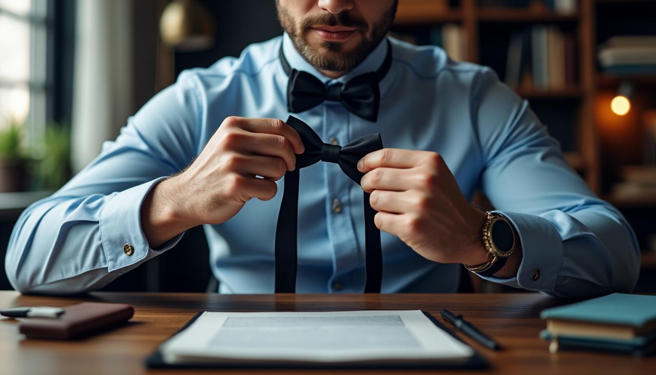 apprenez à réaliser un nœud papillon élégant avec un simple ruban en moins de cinq minutes. suivez notre guide étape par étape pour impressionner à toutes les occasions avec ce look chic et facile à maîtriser.