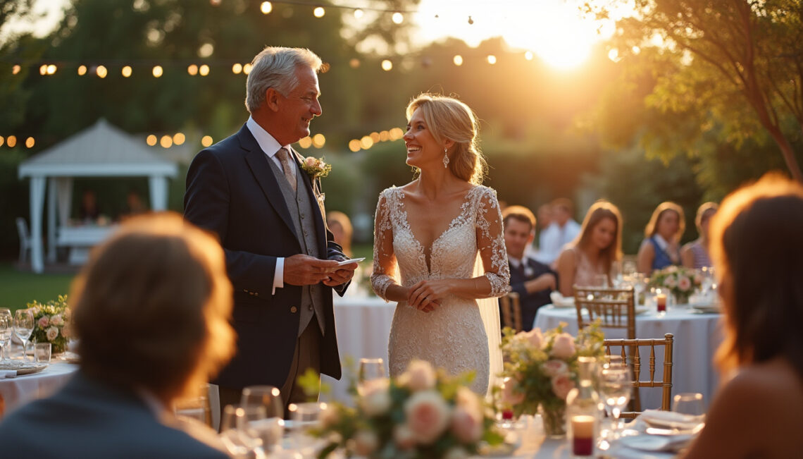 découvrez comment exprimer votre amour et gratitude dans un discours de mariage touchant dédié à votre père et votre belle-mère. inspirez-vous de nos conseils pour un moment émouvant et inoubliable.