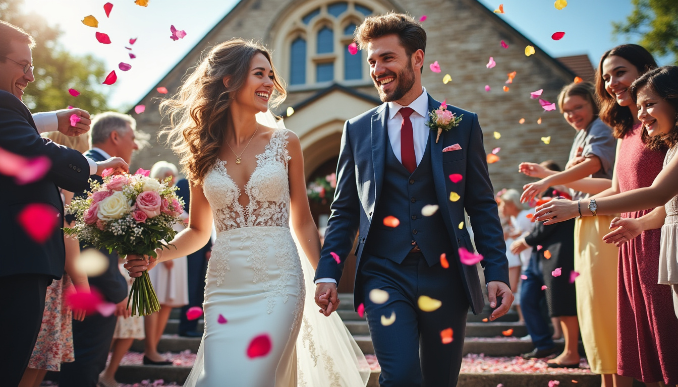 découvrez les meilleures chansons de sortie d'église pour un mariage, idéales pour faire danser tous vos invités dès les premiers instants de la fête. inspirez-vous de notre sélection pour un moment inoubliable et festif !