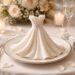 découvrez notre tutoriel étape par étape pour réaliser un pliage de serviette en robe, idéal pour sublimer la décoration de votre mariage avec élégance.
