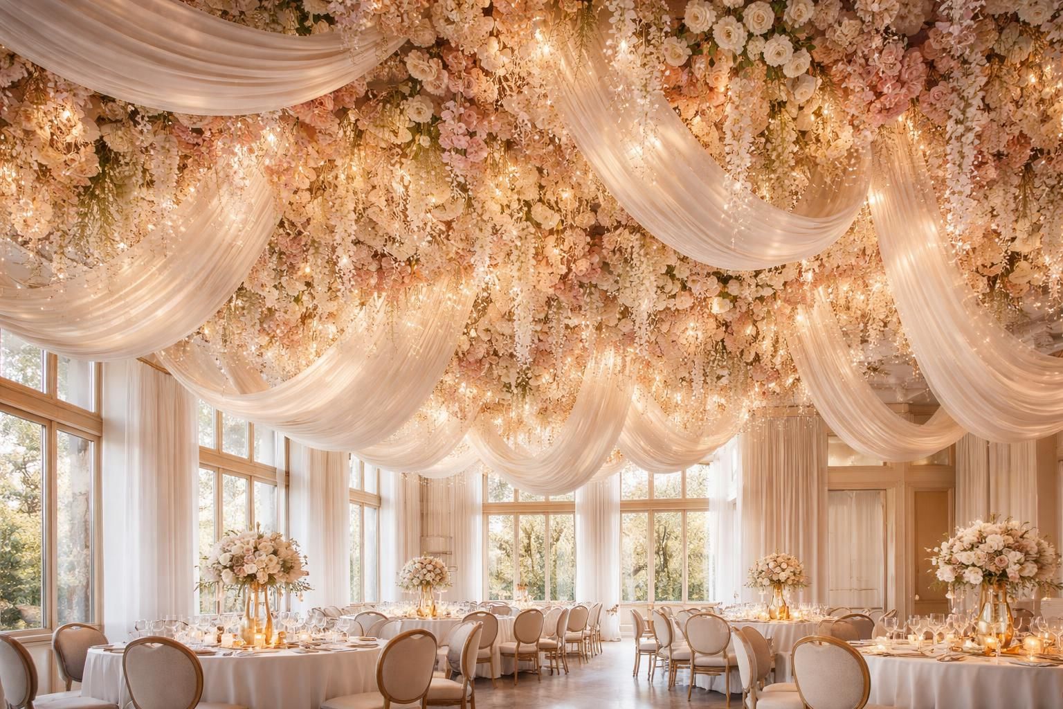 découvrez les idées de décoration de plafond tendance pour une salle de mariage en 2026 et créez une ambiance élégante et mémorable pour votre grand jour.