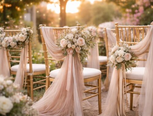 découvrez des idées créatives pour décorer vos chaises et rendre votre mariage unique et mémorable.
