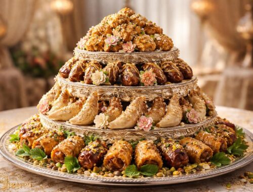 découvrez une pièce montée orientale pour votre mariage, un dessert élégant et impressionnant qui émerveillera vos invités par ses saveurs authentiques et sa présentation raffinée.