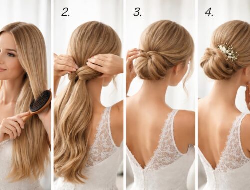 apprenez à réaliser un magnifique chignon de mariage vous-même grâce à ce guide simple et étape par étape, parfait pour un look élégant et sophistiqué le jour j.