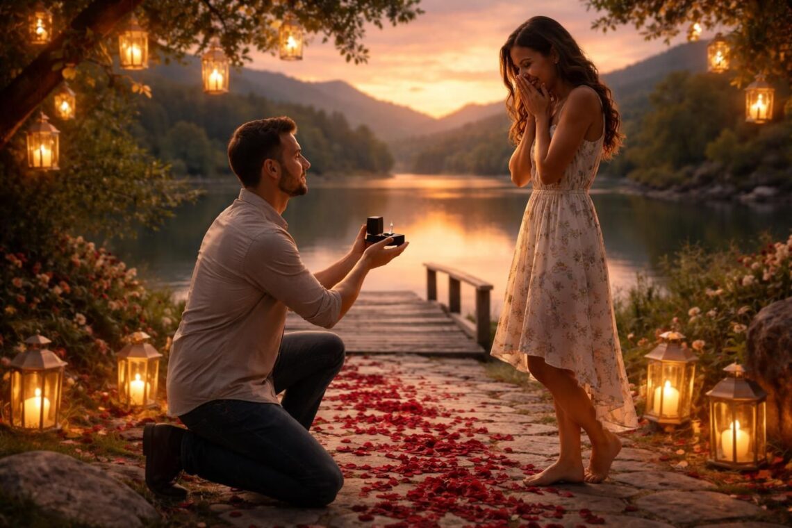 découvrez des idées originales et romantiques pour une demande en mariage inoubliable faite par un homme, alliant créativité et amour.