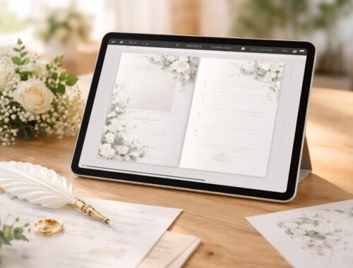 découvrez comment préparer facilement un livret de cérémonie laïque pour votre mariage directement sur ipad air, alliant simplicité et élégance pour un jour inoubliable.
