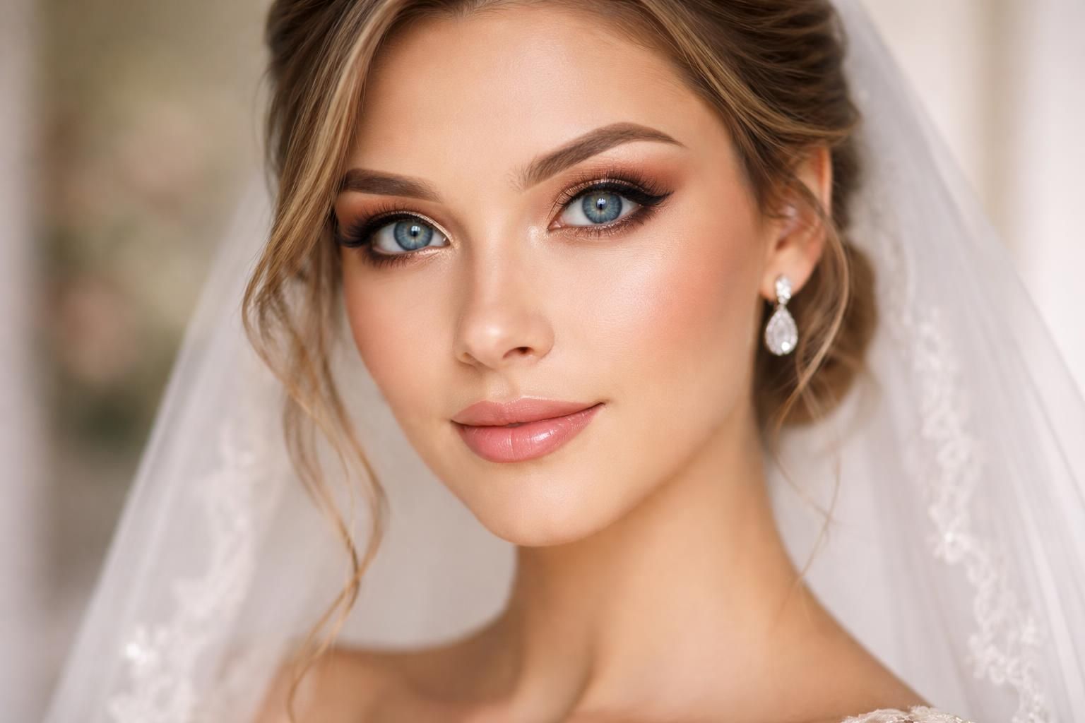 découvrez des astuces de maquillage pour mettre en valeur les yeux bleus de la mariée et sublimer son regard lors du grand jour.