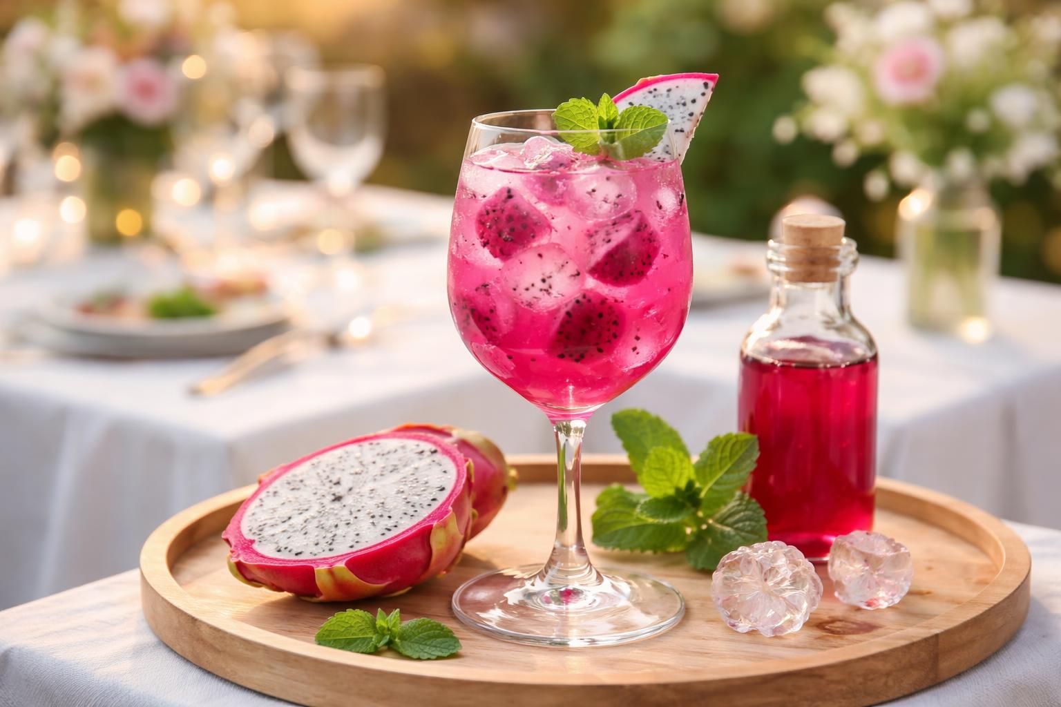 découvrez une recette audacieuse de cocktail diy au fruit du dragon, parfaite pour surprendre vos invités lors d'un vin d'honneur avec une touche exotique et originale.