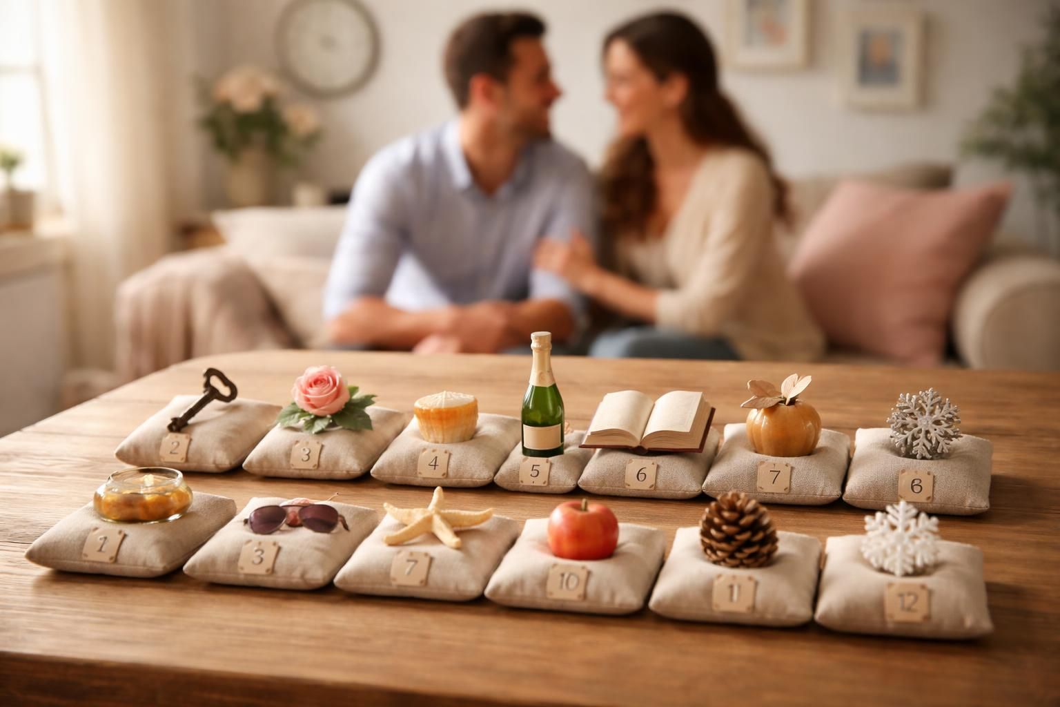 découvrez comment créer des souvenirs uniques avec des objets spécialement choisis pour célébrer les 12 mois de mariage. idées originales et personnalisées pour un jeu mémorable.