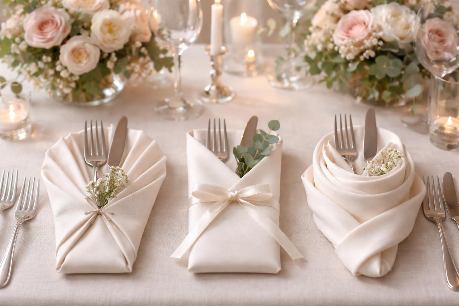 découvrez des idées originales de pliage de serviette avec range-couverts pour sublimer votre mariage et émerveiller vos invités avec une décoration élégante et personnalisée.