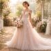 découvrez notre robe de mariée rose poudré, idéale pour un mariage romantique et moderne. élégance et douceur pour un jour inoubliable.
