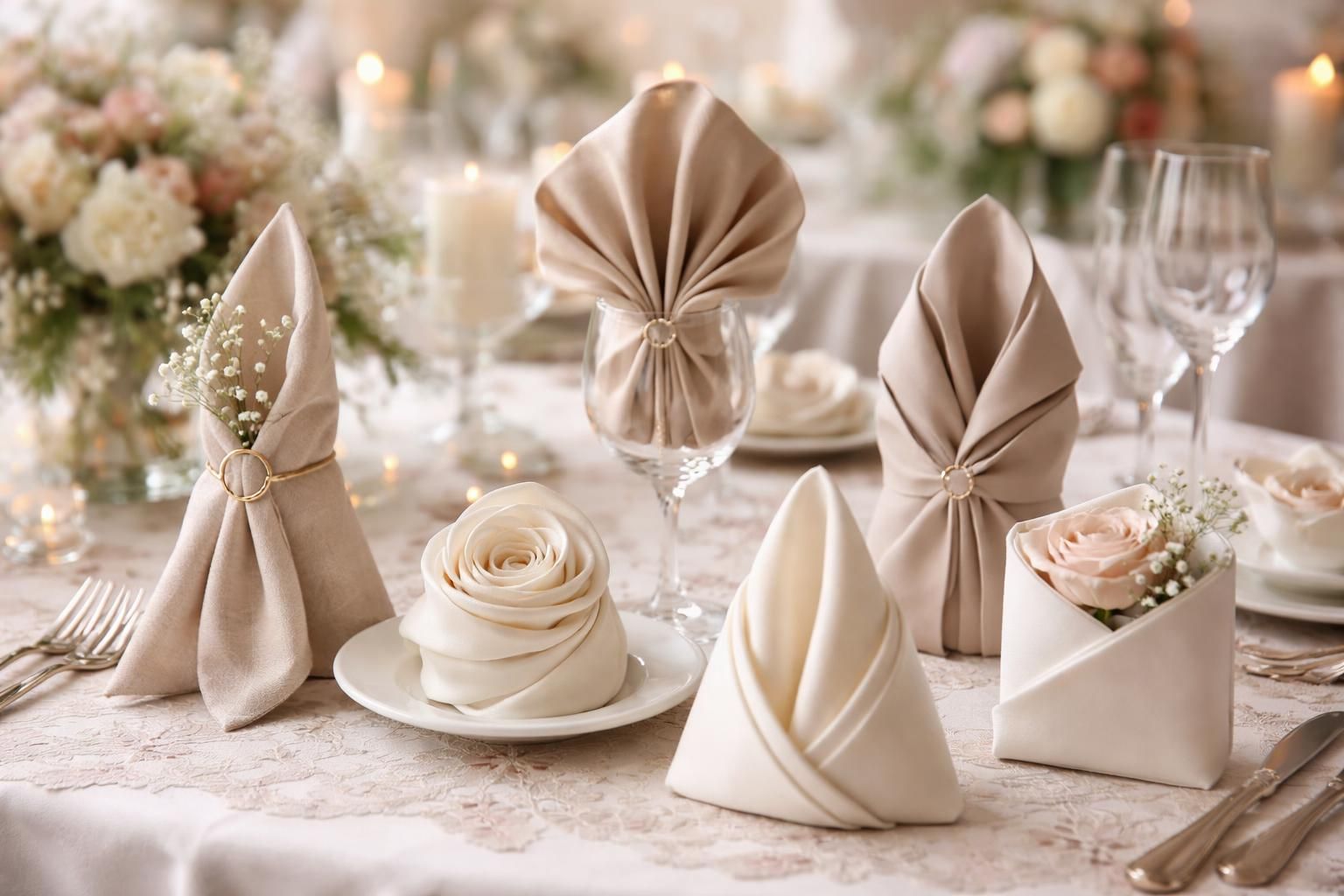 découvrez nos conseils pour choisir les meilleures serviettes en tissu pour mariage et maîtriser l'art du pliage pour une table élégante et raffinée.