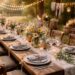 découvrez des idées d'inspiration pour un repas champêtre et une décoration authentique, parfaits pour un mariage rustique empreint de charme et de simplicité.