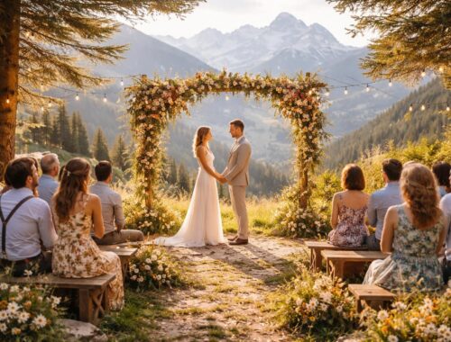 découvrez une inspiration unique pour un thème de mariage en montagne cet été, alliant charme authentique et beauté naturelle pour un événement inoubliable.
