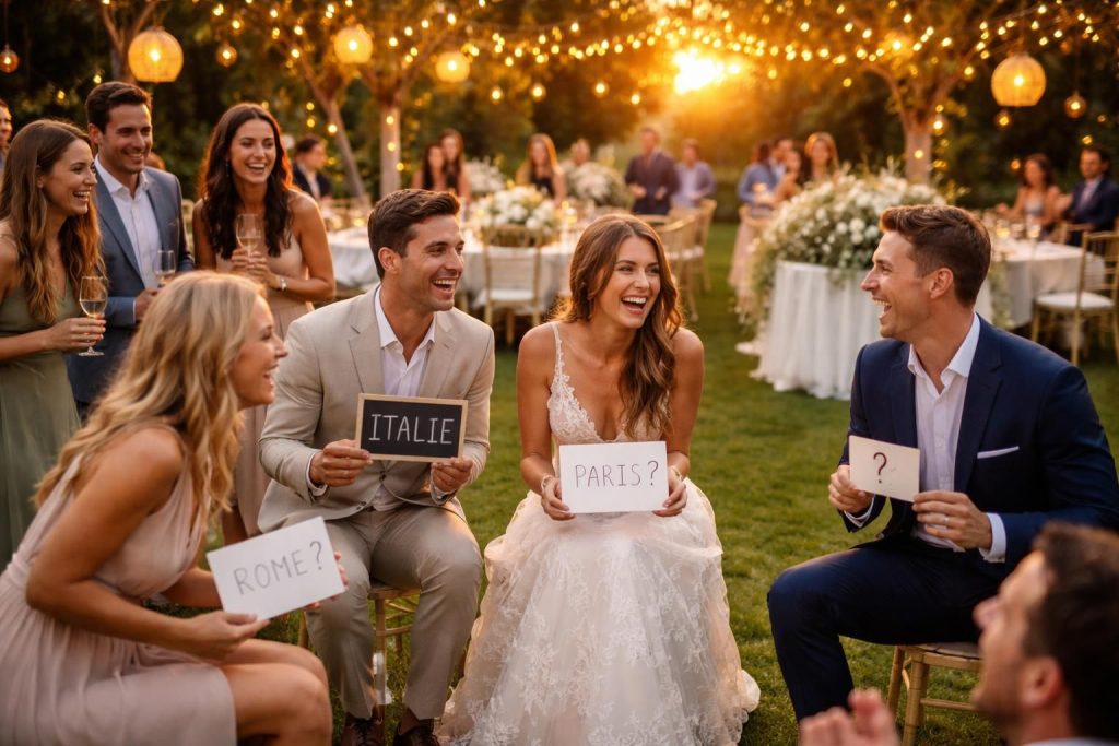 découvrez des idées originales de jeux pour couples lors d'un mariage, qui animeront votre réception et créeront des souvenirs inoubliables pour tous vos invités.