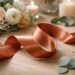découvrez notre ruban satin terracotta, parfait pour sublimer votre décoration de mariage avec des options élégantes et raffinées.