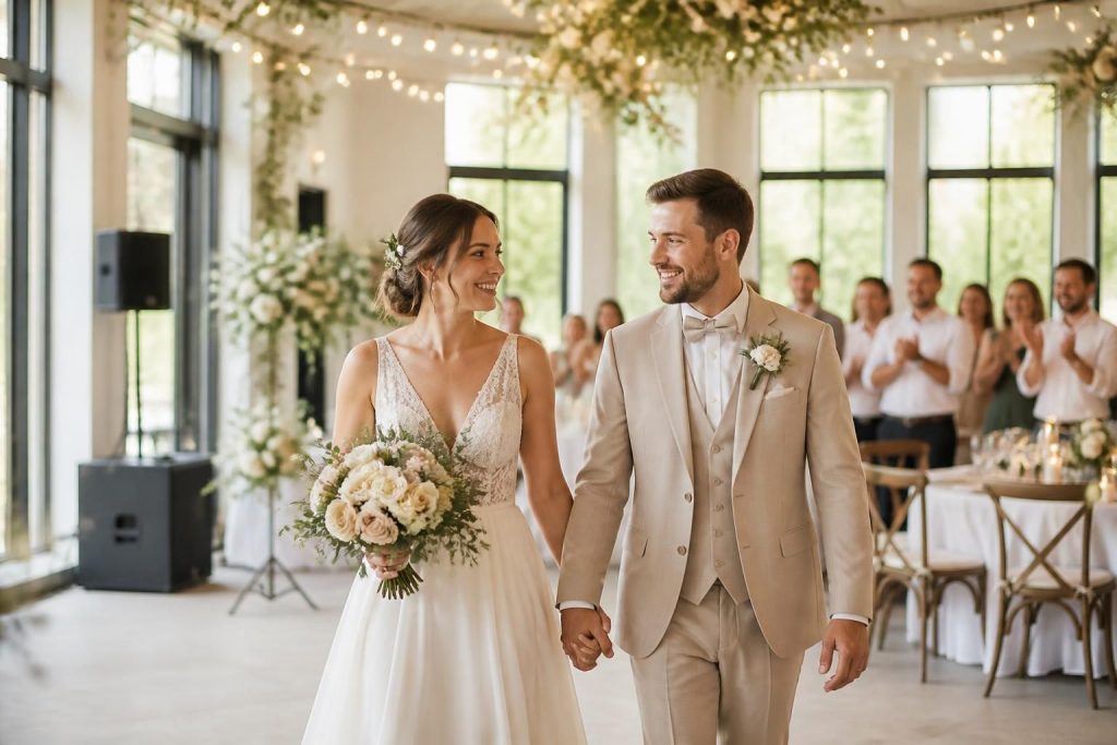 découvrez des chansons idéales pour accompagner l'entrée lors d'un mariage, avec des thèmes sur la rencontre amoureuse pour rendre ce moment inoubliable.