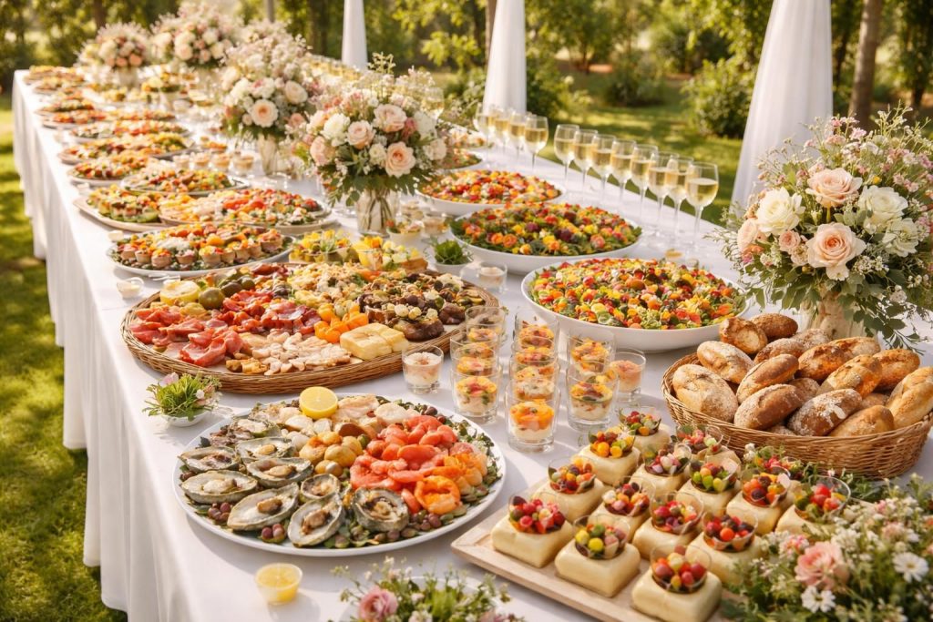 découvrez les astuces incontournables pour préparer des repas froids délicieux et faciles à servir pour 50 personnes, afin de garantir un mariage réussi et convivial.