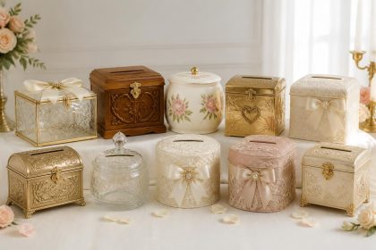 découvrez notre sélection de 10 urnes de mariage irrésistibles, parfaites pour recevoir vos vœux et cadeaux avec élégance lors de votre grand jour.