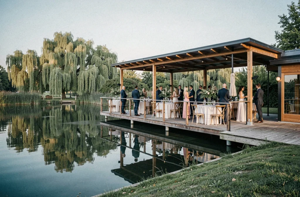 Espace événementiel O Parc du Louet au bord de l'eau en Maine-et-Loire lors d'une réception de mariage